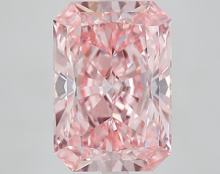 6.75 Ct. Fancy Vivid Pink Radiant Lab Grown Diamond