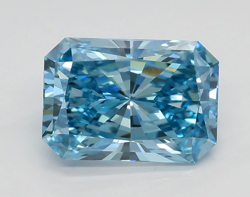 1.73 Ct. Fancy Vivid Blue Radiant Lab Grown Diamond