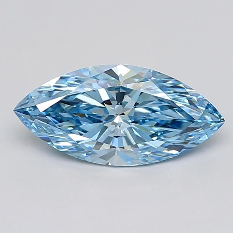 2.04 Ct. Fancy Vivid  Blue Marquise Lab Grown Diamond