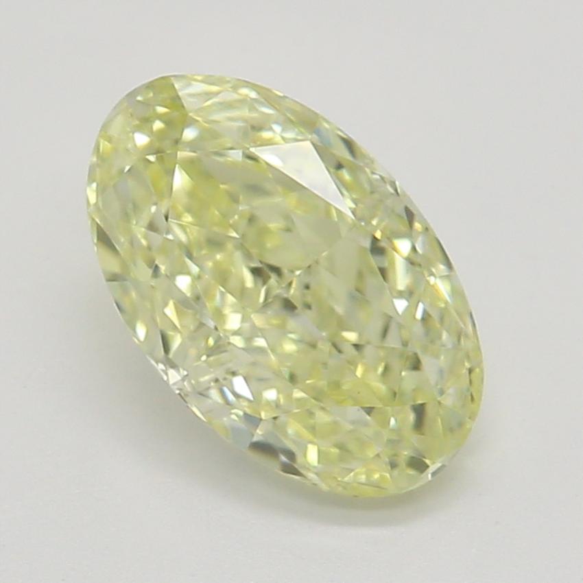 0.73 Ct. Fancy Light Yellow Oval Diamond