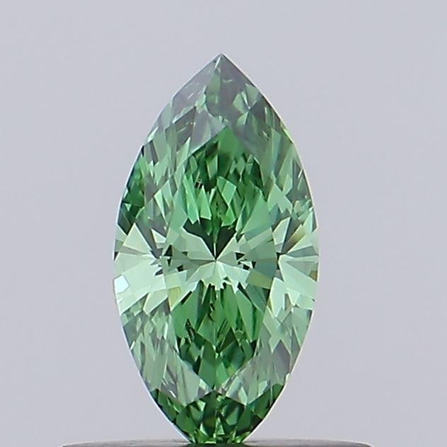 0.39 Ct. Fancy Vivid Green Marquise Lab Grown Diamond
