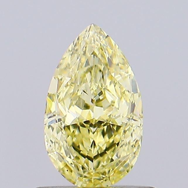0.78 Ct. Fancy Intense Yellow Pear Lab Grown Diamond