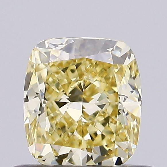 0.56 Ct. Fancy Intense Yellow Cushion Lab Grown Diamond