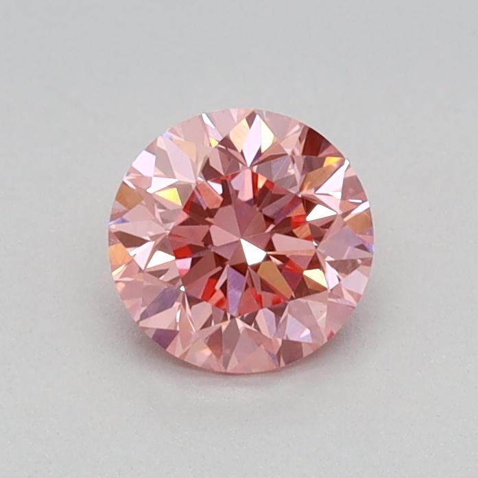 0.40 Ct. Fancy Vivid Pink Round Lab Grown Diamond