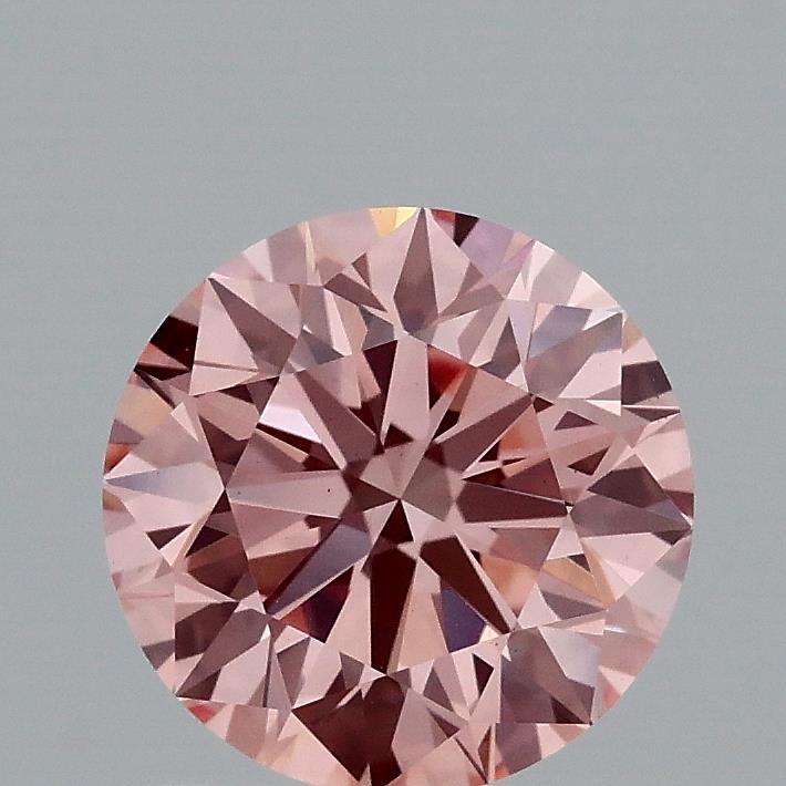 1.49 Ct. Fancy Vivid Pink Round Lab Grown Diamond