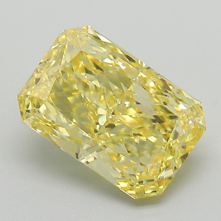 3.07 Ct. Fancy Intense Yellow Radiant Lab Grown Diamond