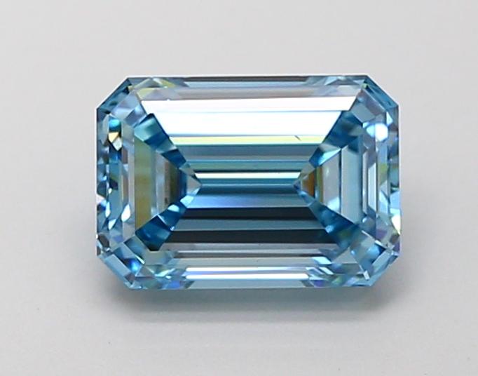 1.50 Ct. Fancy Vivid Blue Emerald Lab Grown Diamond
