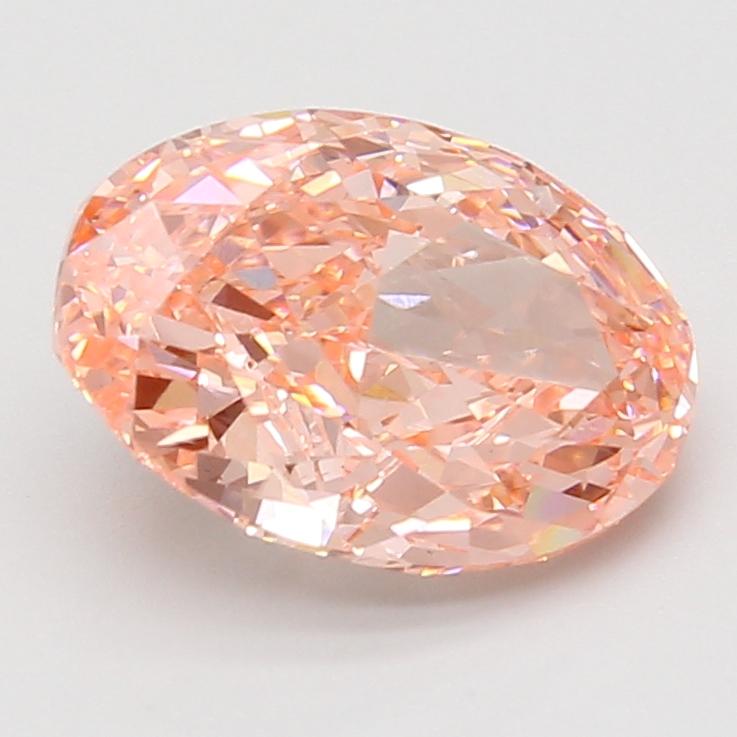 3.56 Ct. Fancy Vivid Pink Oval Lab Grown Diamond