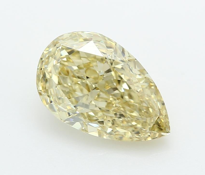 5.07 Ct. Fancy Intense  Yellow Pear Lab Grown Diamond