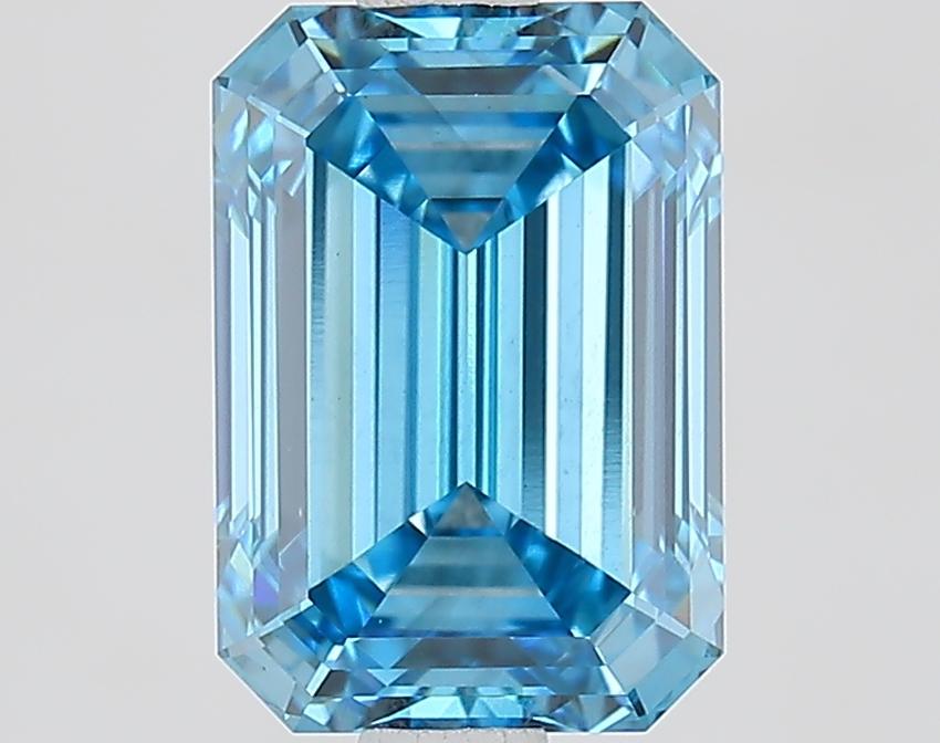 2.09 Ct. Fancy Vivid Blue Emerald Lab Grown Diamond