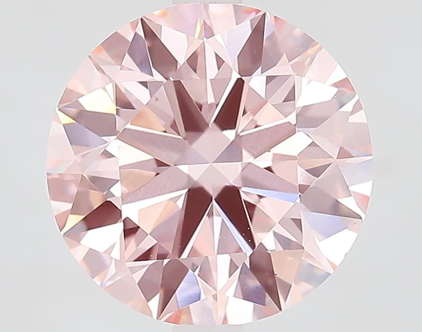 3.50 Ct. Fancy Vivid Pink Round Lab Grown Diamond