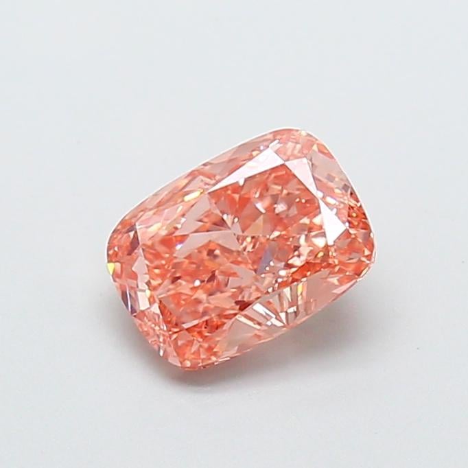 1.37 Ct. Fancy Intense  Pink Cushion Lab Grown Diamond