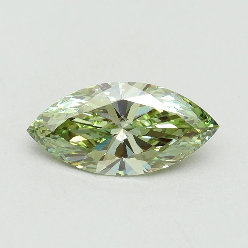 1.00 Ct. Fancy Vivid Green Marquise Lab Grown Diamond