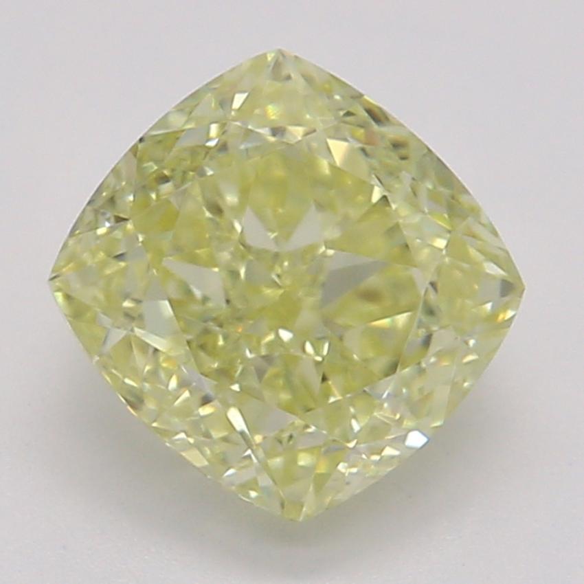 0.85 Ct. Fancy Light Yellow Cushion Diamond