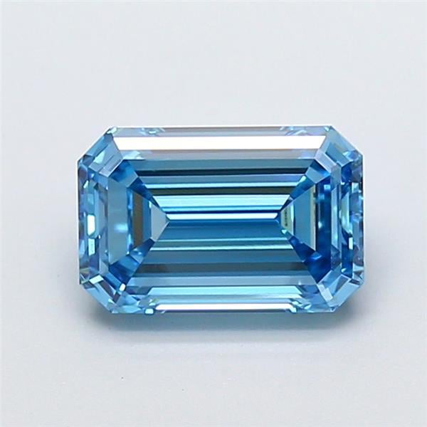1.81 Ct. Fancy Vivid  Blue Emerald Lab Grown Diamond