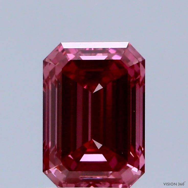 1.07 Ct. Fancy Vivid Pink Emerald Lab Grown Diamond