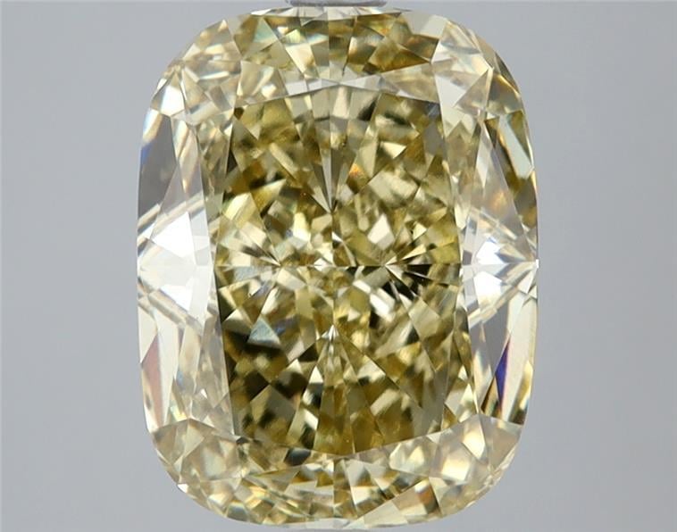 3.50 Ct. Fancy Intense Yellow Cushion Lab Grown Diamond