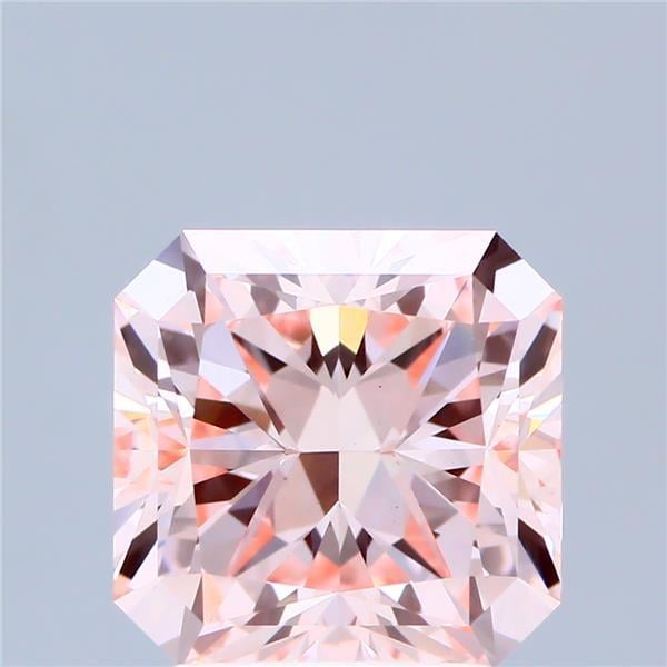 3.06 Ct. Fancy Intense Pink Radiant Lab Grown Diamond