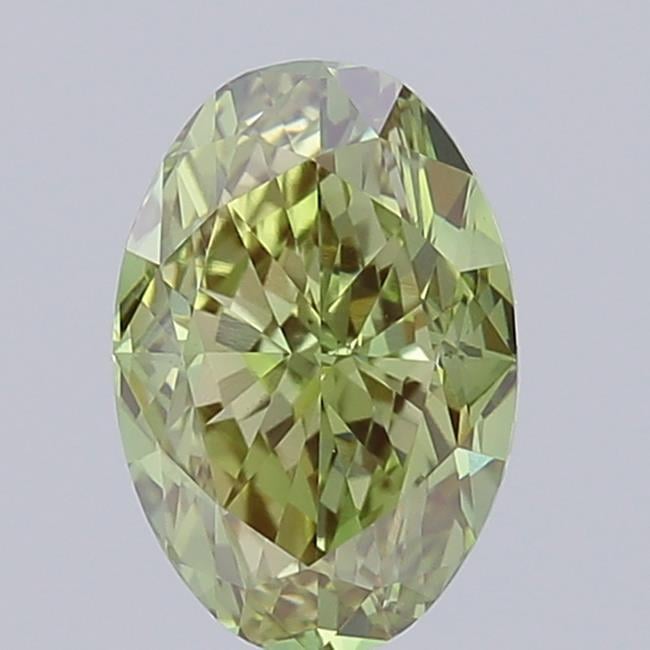 2.03 Ct. Fancy Vivid Green Oval Lab Grown Diamond