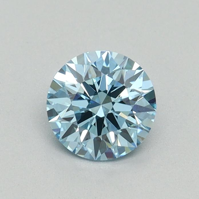 0.52 Ct. Fancy Vivid Blue Round Lab Grown Diamond