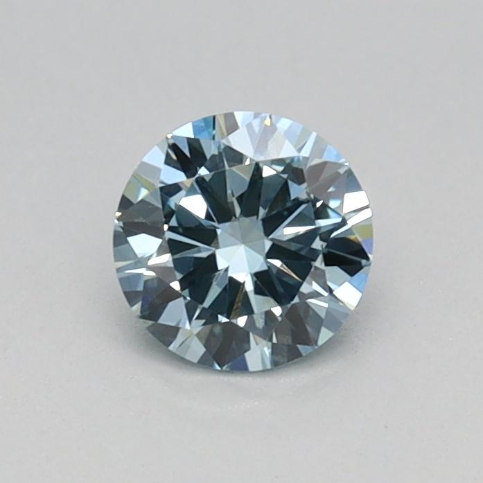 0.32 Ct. Fancy Intense Blue Round Lab Grown Diamond