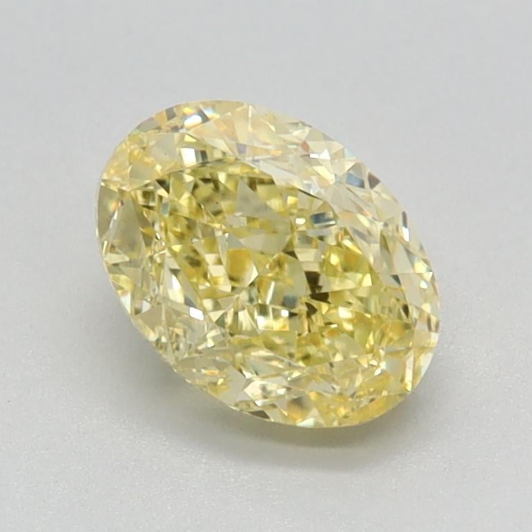 1.03 Ct. Fancy Intense Yellow Oval Lab Grown Diamond