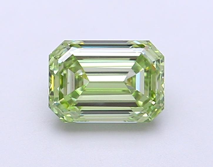 1.11 Ct. Fancy Vivid Green Emerald Lab Grown Diamond
