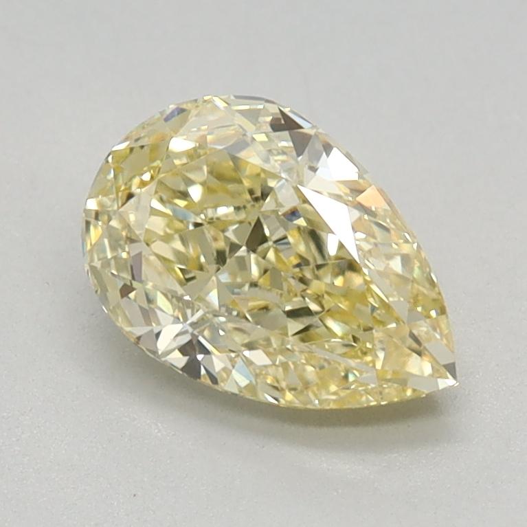 0.79 Ct. Fancy Light Yellow Pear Lab Grown Diamond