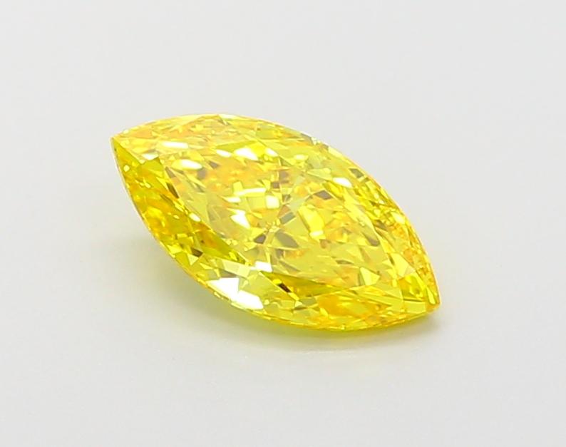 0.99 Ct. Fancy Vivid Yellow Marquise Lab Grown Diamond