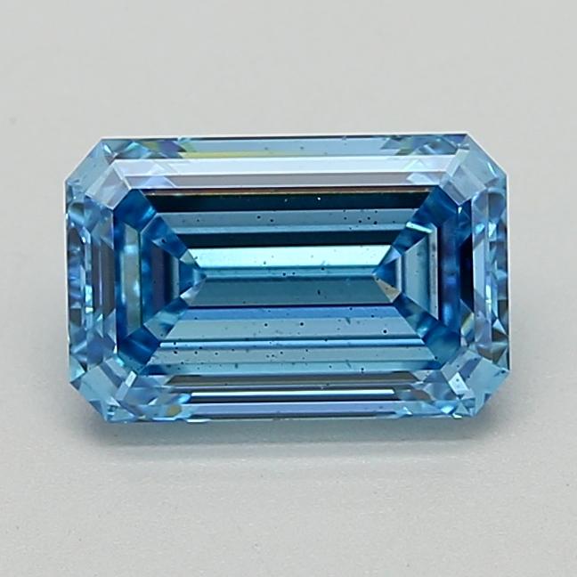 1.71 Ct. Fancy Vivid  Blue Emerald Lab Grown Diamond