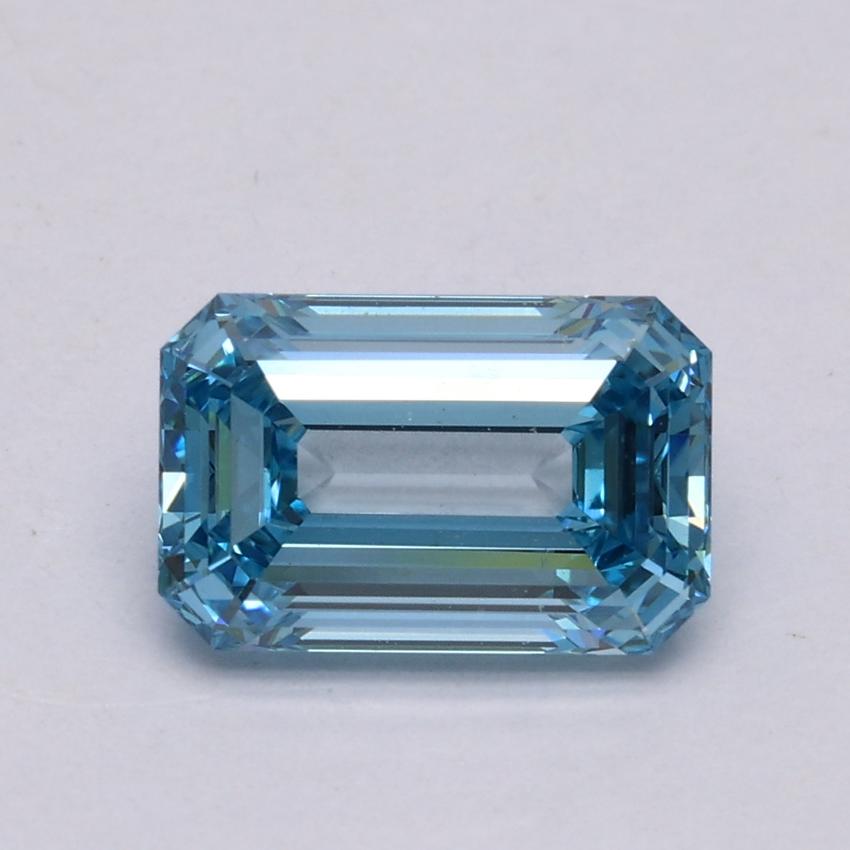 1.27 Ct. Fancy Intense Blue Emerald Lab Grown Diamond