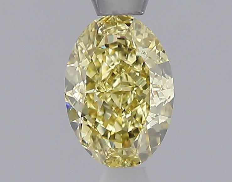 1.01 Ct. Fancy Intense  Yellow Oval Lab Grown Diamond