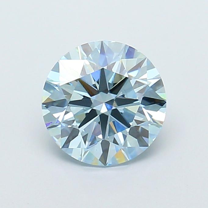 1.66 Ct. Fancy Intense Blue Round Lab Grown Diamond