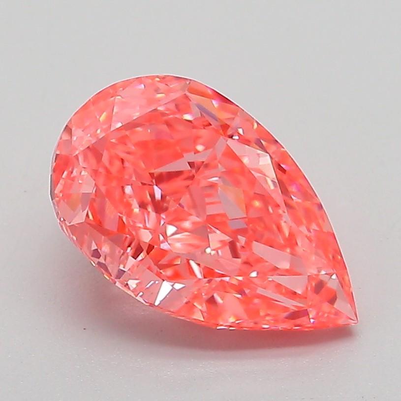2.06 Ct. Fancy Vivid Pink Pear Lab Grown Diamond