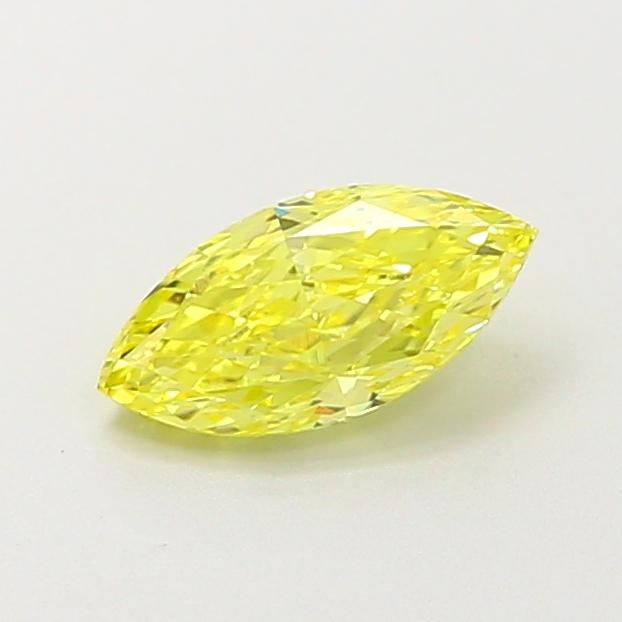 0.56 Ct. Fancy Intense Yellow Marquise Lab Grown Diamond