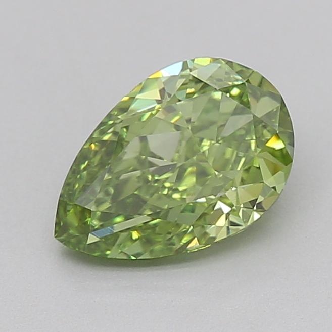 1.03 Ct. Fancy Vivid  Green Pear Lab Grown Diamond