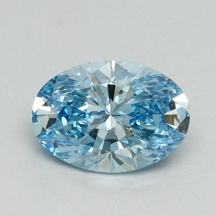 0.70 Ct. Fancy Vivid Blue Oval Lab Grown Diamond
