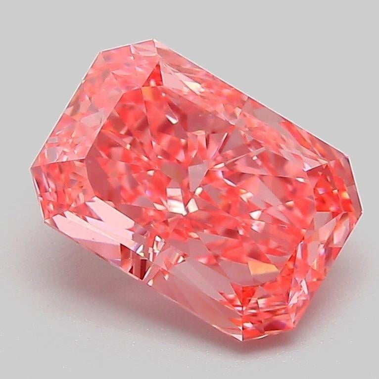 2.02 Ct. Fancy Vivid Pink Radiant Lab Grown Diamond