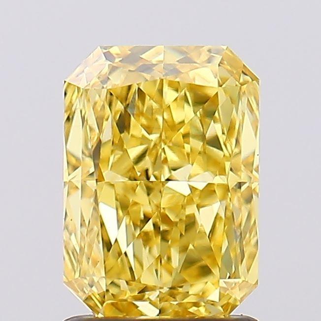 1.57 Ct. Fancy Vivid Yellow Radiant Lab Grown Diamond