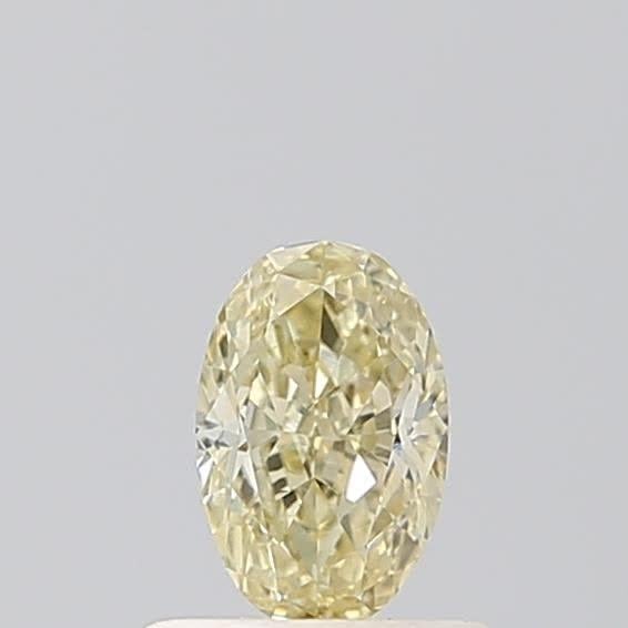 0.52 Ct. Fancy Light Yellow Oval Lab Grown Diamond