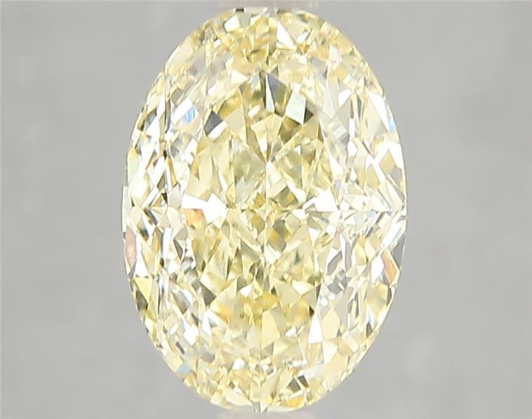 3.02 Ct. Fancy Intense Yellow Oval Lab Grown Diamond