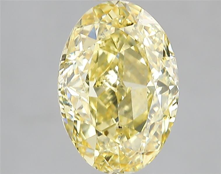 3.01 Ct. Fancy Vivid Yellow Oval Lab Grown Diamond