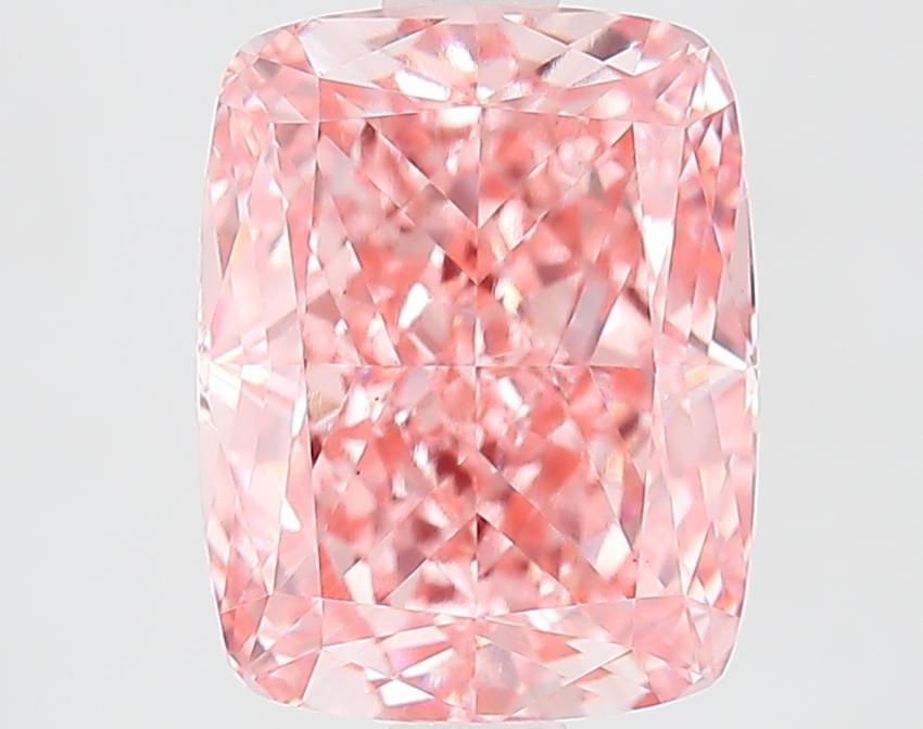 3.09 Ct. Fancy Pink Cushion Lab Grown Diamond