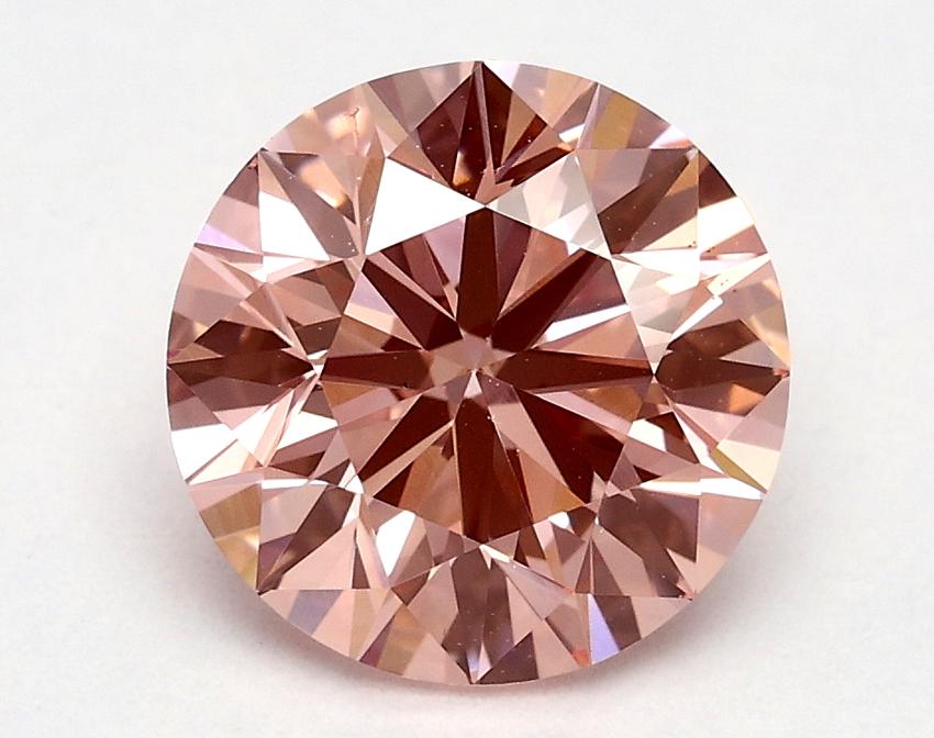 1.7 Ct. Fancy Vivid Pink Round Lab Grown Diamond
