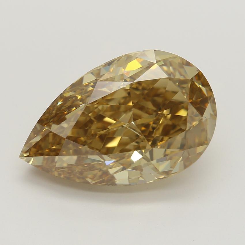 4.02 Ct. Fancy Deep Brownish Orangy Yellow Pear Diamond