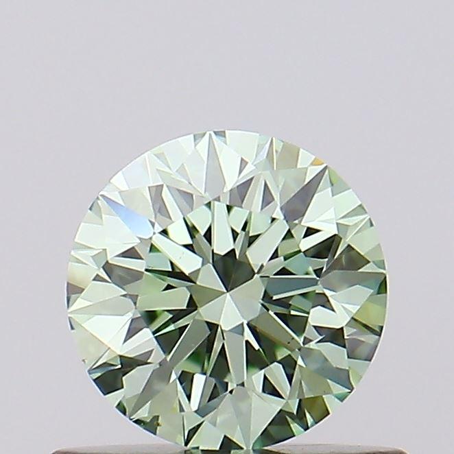 0.55 Ct. Fancy Intense Green Round Lab Grown Diamond