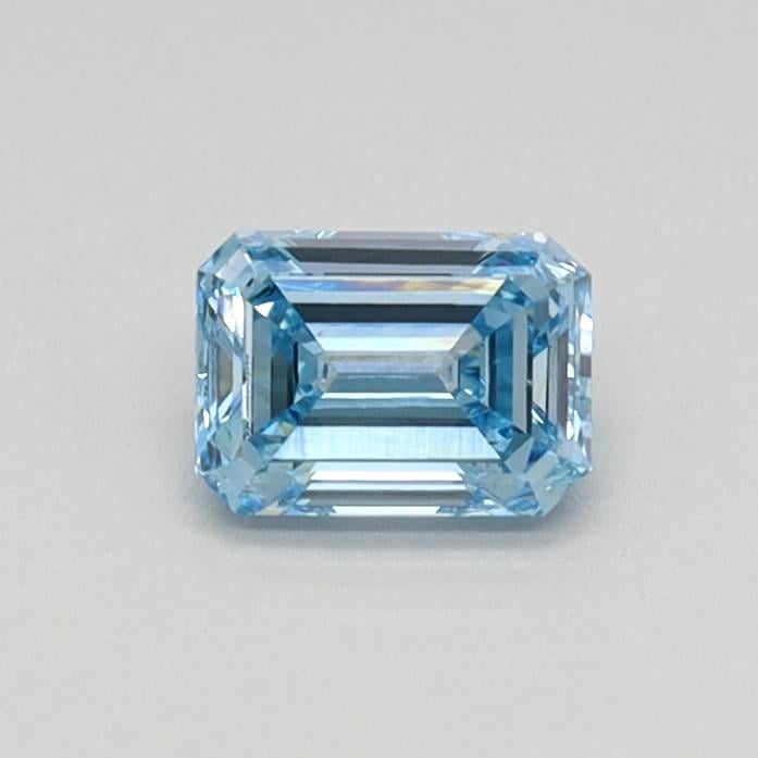 0.31 Ct. Fancy Intense Blue Emerald Lab Grown Diamond