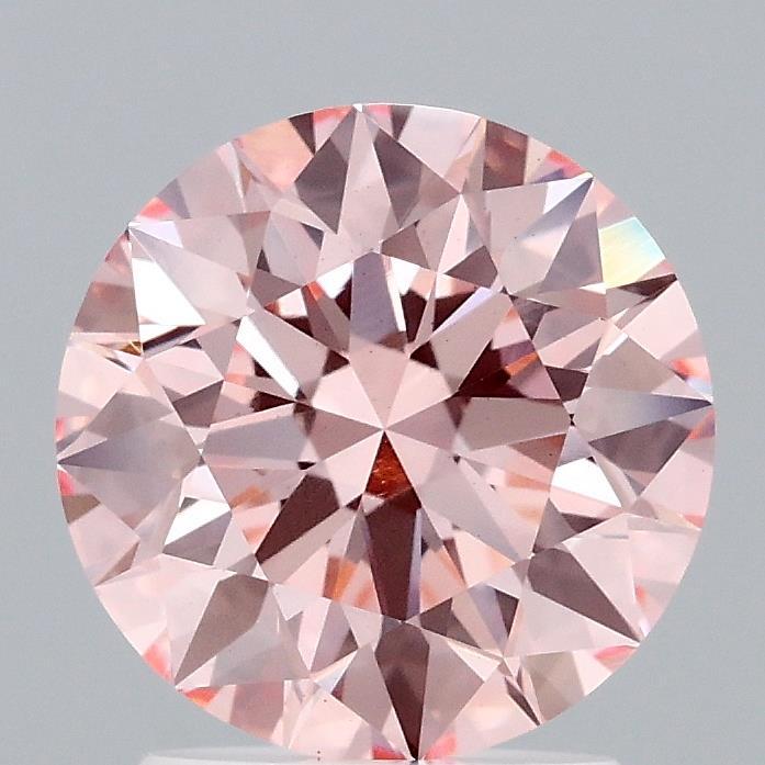 2.07 Ct. Fancy Intense Pink Round Lab Grown Diamond