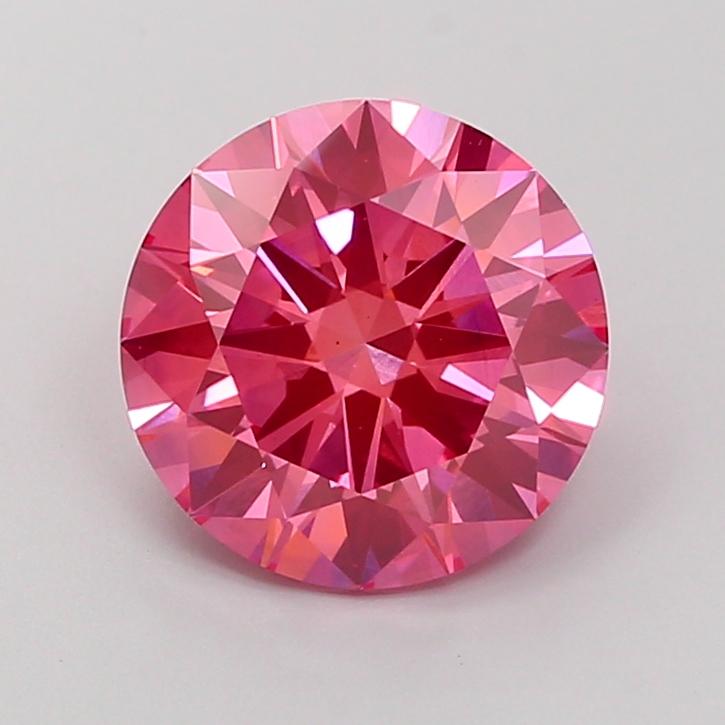 3.51 Ct. Fancy Vivid Pink Round Lab Grown Diamond