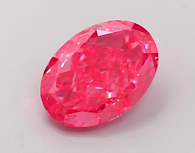 1.51 Ct. Fancy Vivid Pink Oval Lab Grown Diamond